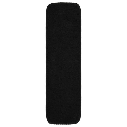 Tappetini per Scale Antiscivolo 15 pz 75x20cm Neri Rettangolari 340393