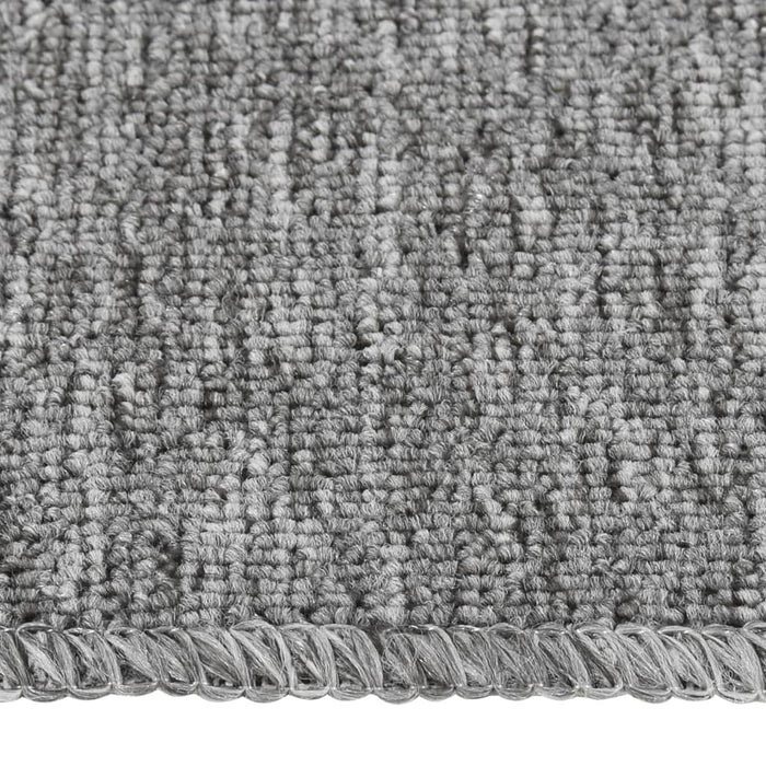 Tappetini Scale 15 pz 60x25 cm Grigi Antiscivolo Rettangolari 340396