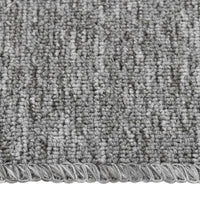 Tappetini Scale Antiscivolo 15 pz 75x20 cm Grigi Rettangolari 340397