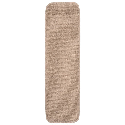 Tappetini Scale Antiscivolo 15 pz 75x20 cm Beige Rettangolaricod mxl 103351