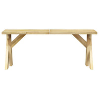 Panca da Giardino 110 cm in Legno di Pino Impregnato 318421