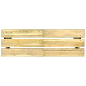 Panca da Giardino 110 cm in Legno di Pino Impregnato 318421