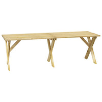 Tavolo da Giardino 220x73x70 cm in Legno di Pino Impregnato 318426