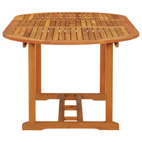 Tavolo da Giardino 200x100x75 cm in Legno Massello di Eucalipto cod mxl 34221