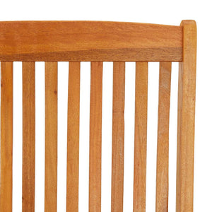 Sedie da Giardino Pieghevoli 2pz in Legno Massello di Eucalipto 316069