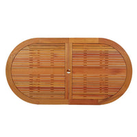 Tavolo da Giardino 160x85x75 cm in Legno Massello di Eucalipto 316071