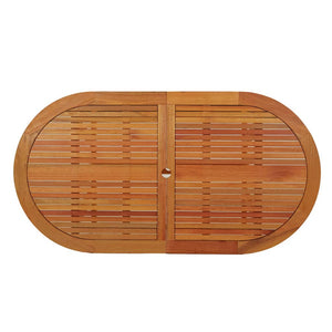 Tavolo da Giardino 160x85x75 cm in Legno Massello di Eucalipto 316071