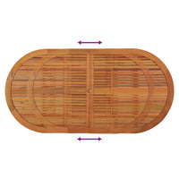 Tavolo da Giardino 200x100x75 cm in Legno Massello di Eucalipto 316072