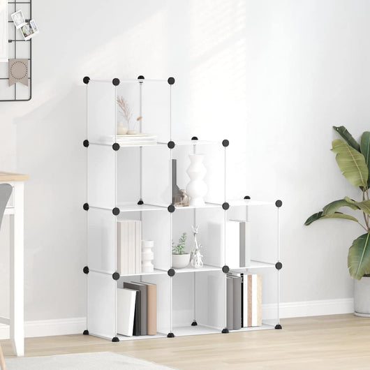 Organizzatore Portaoggetti con 9 Cubi Trasparenti in PP 340551
