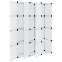 Contenitore a Cubo con 12 Cubi e Ante Trasparente PP 340555