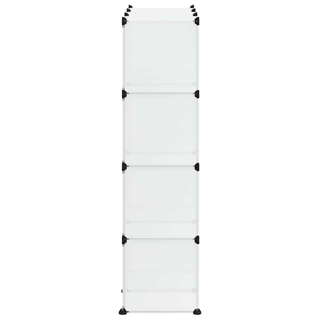 Contenitore a Cubo con 12 Cubi e Ante Trasparente PP 340555