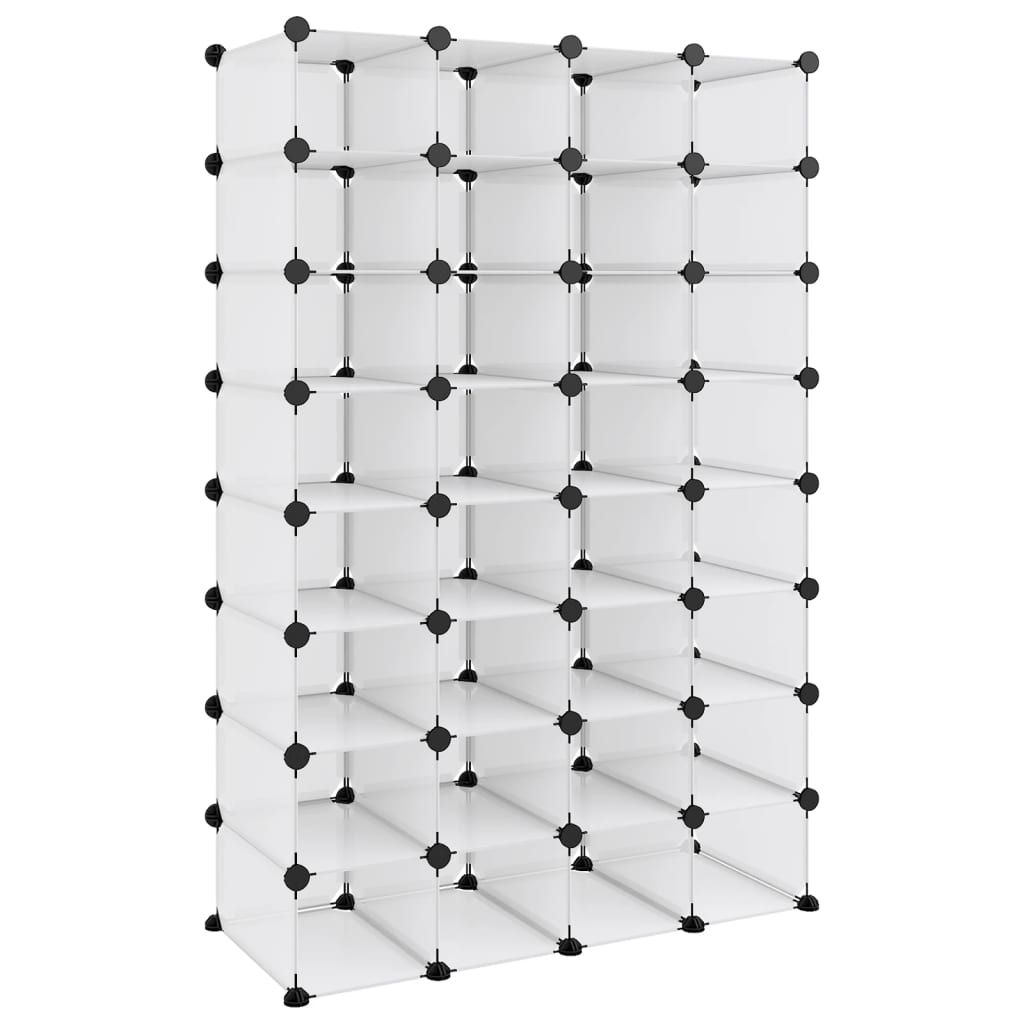 Scarpiera Trasparente 93x36,5x140 cm in PP 340559