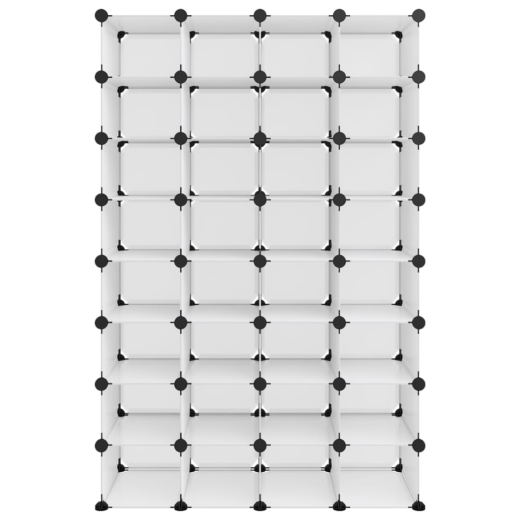 Scarpiera Trasparente 93x36,5x140 cm in PP 340559