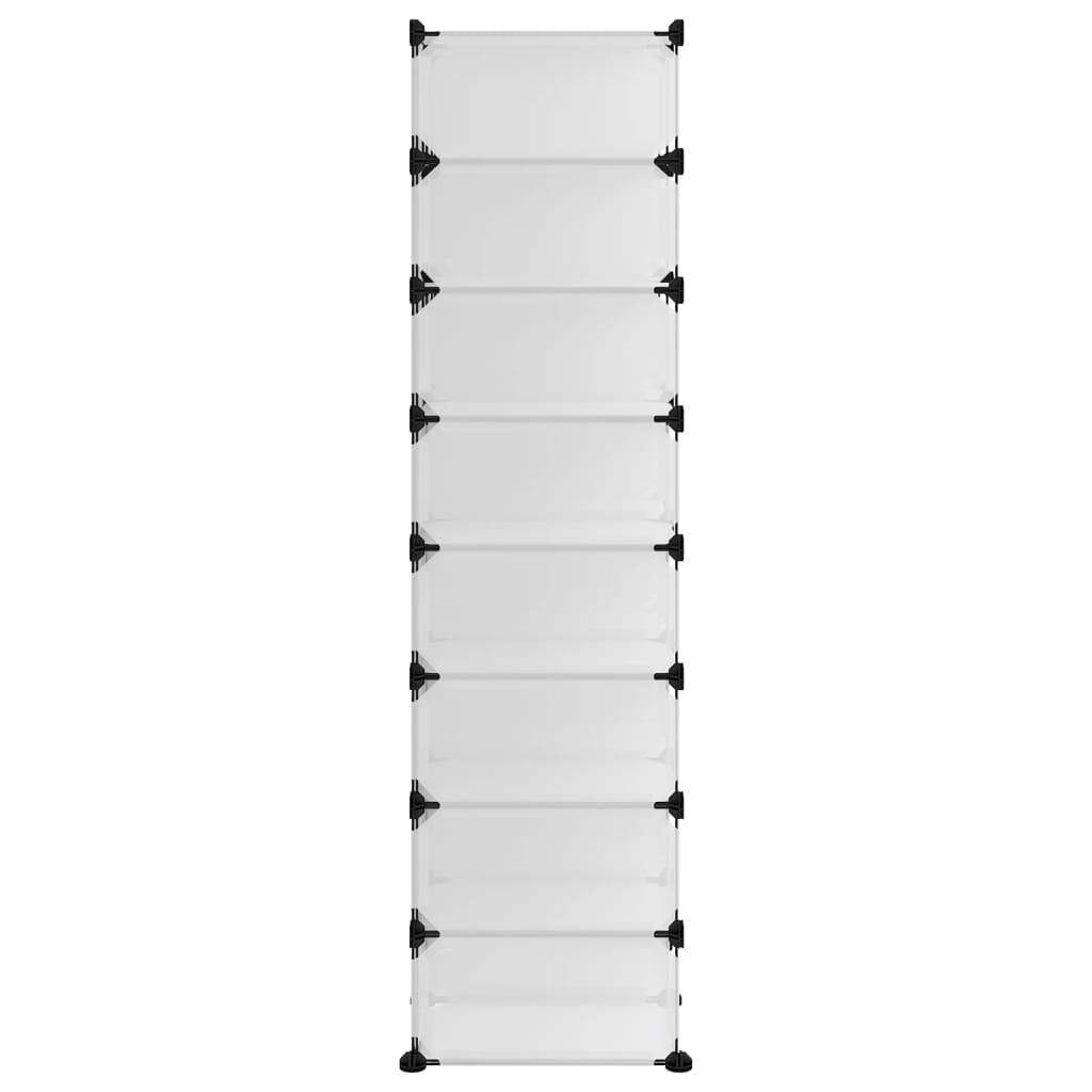 Scarpiera Trasparente 93x36,5x140 cm in PP 340559