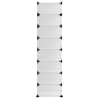 Scarpiera Trasparente 93x36,5x140 cm in PP 340559