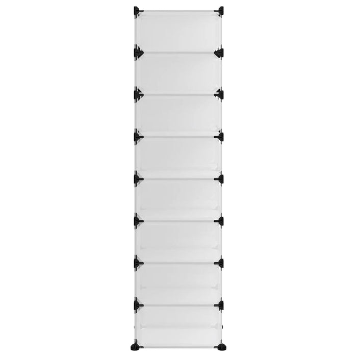 Scarpiera Trasparente 93x36,5x140 cm in PP 340559