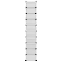 Scarpiera Trasparente 44x32x174 cm in PP cod mxl 51697