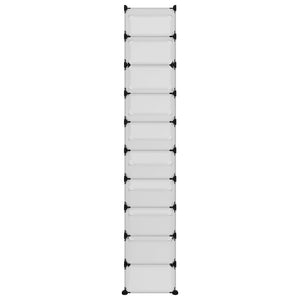 Scarpiera Trasparente 44x32x174 cm in PP cod mxl 51697