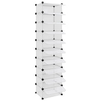 Scarpiera Trasparente 44x32x174 cm in PP 340561