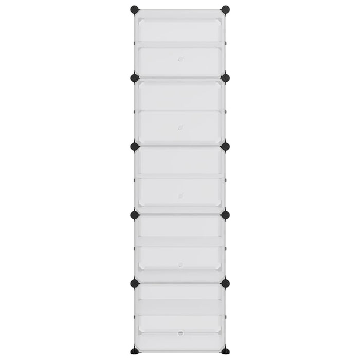 Scarpiera Trasparente 44x31,5x153,5 cm in PP 340562