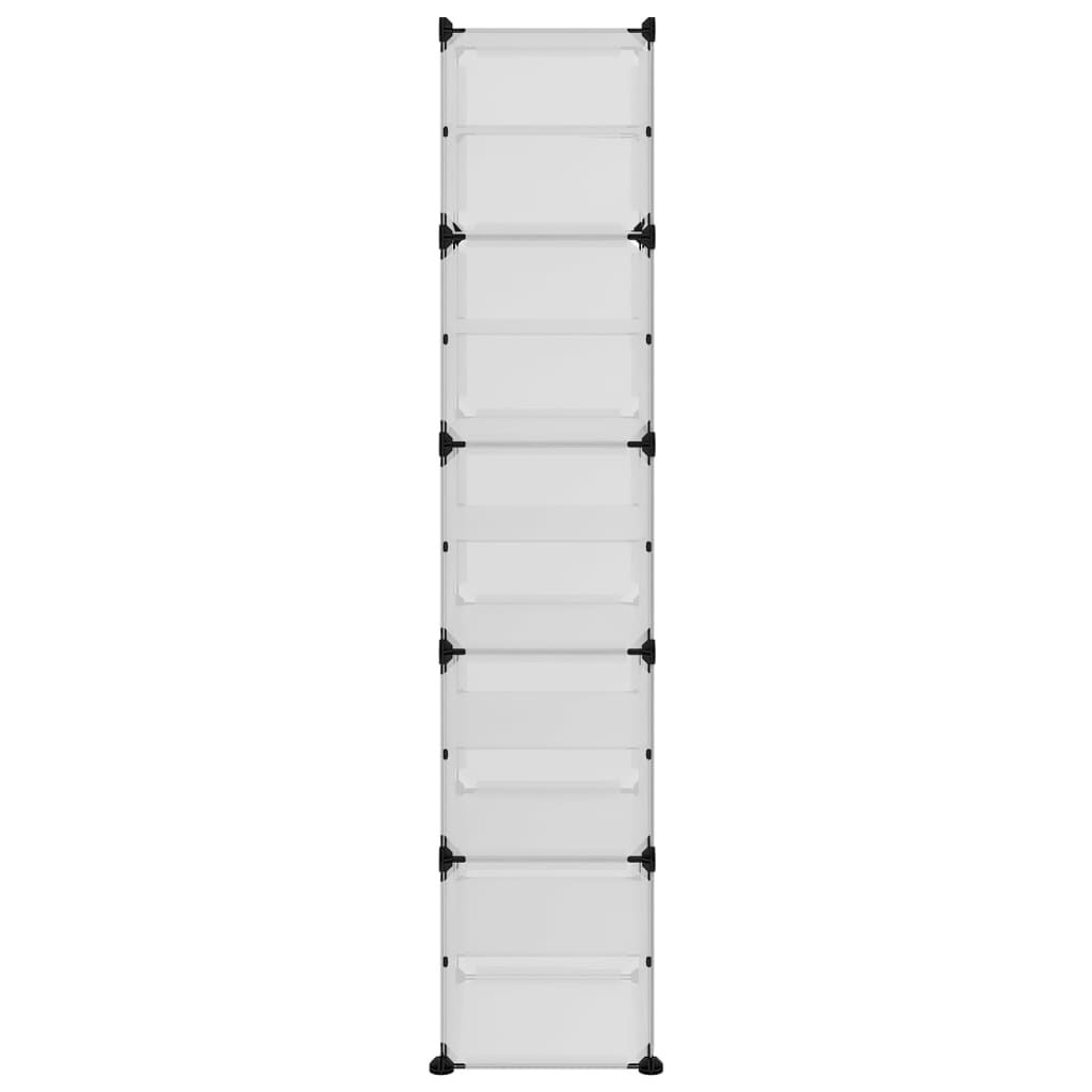 Scarpiera Trasparente 44x31,5x153,5 cm in PP cod mxl 47019