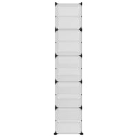 Scarpiera Trasparente 44x31,5x153,5 cm in PP 340562