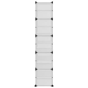 Scarpiera Trasparente 44x31,5x153,5 cm in PP 340562