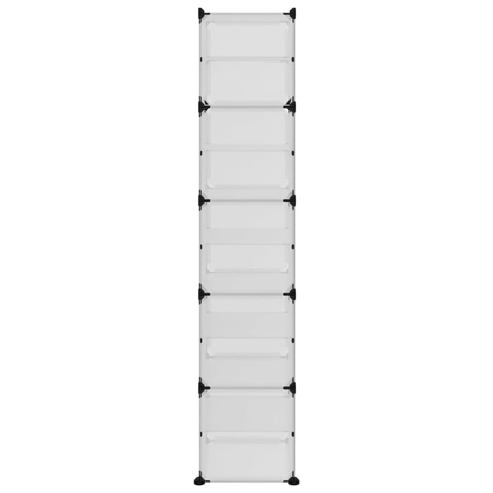 Scarpiera Trasparente 44x31,5x153,5 cm in PP 340562