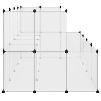 Gabbia per piccoli animali trasparente 143 x 107 x 93 cm PP e acciaio Trasparente 02_0041652