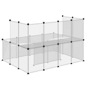 Gabbia per Piccoli Animali Trasparente 143x107x93 cm PP Acciaio 340570