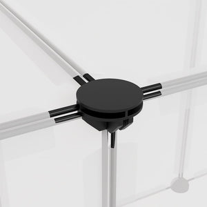 Gabbia per Piccoli Animali Trasparente 143x107x93 cm PP Acciaio 340570