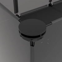 Gabbia per piccoli animali 144 x 74 x 46,5 cm PP e acciaio nero 02_0041648