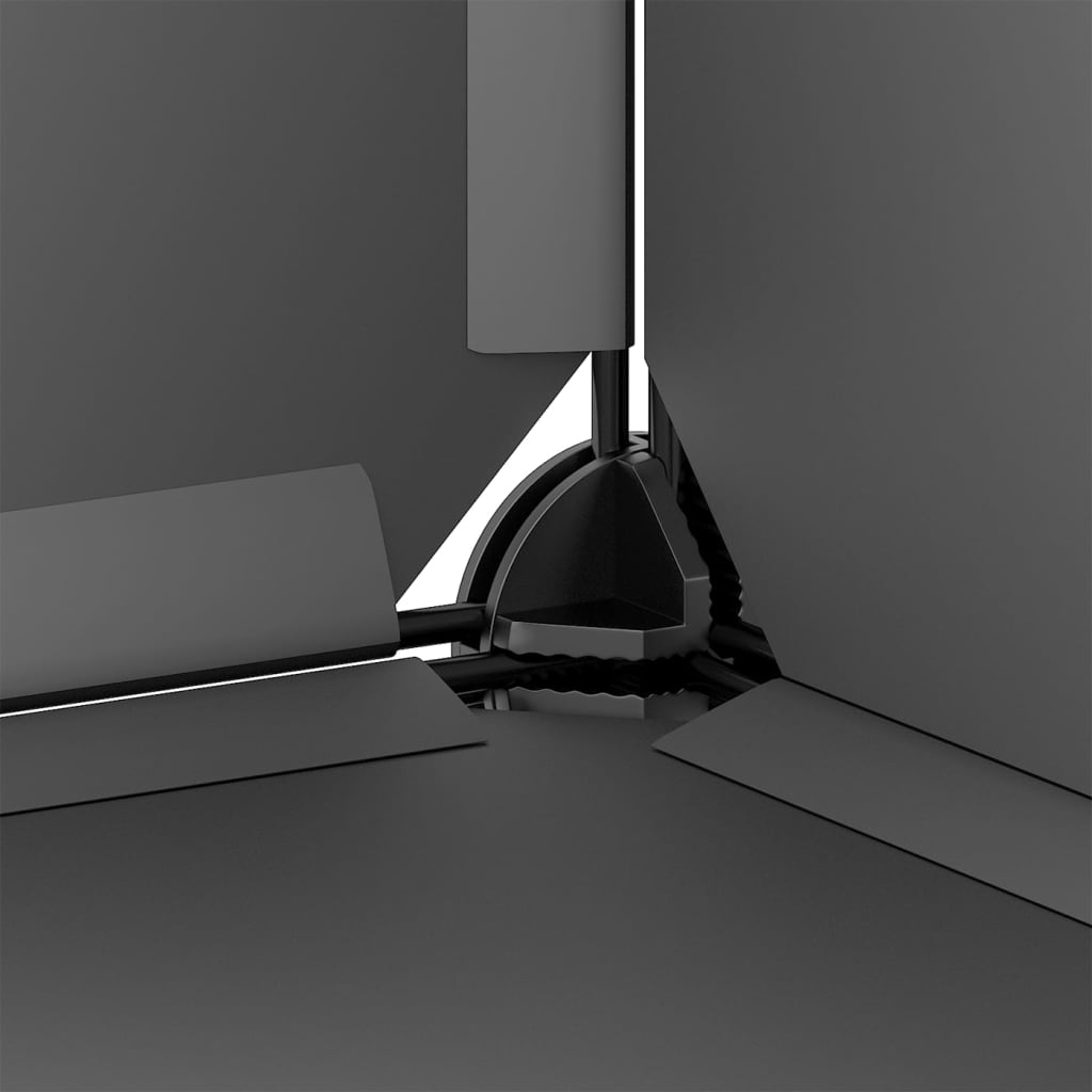 Gabbia per piccoli animali 142 x 74 x 93 cm PP e acciaio nero 02_0041646