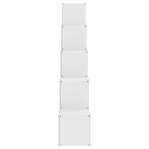 Scaffale Portaoggetti per Bambini con 15 Cubi Bianchi in PP cod mxl 51870