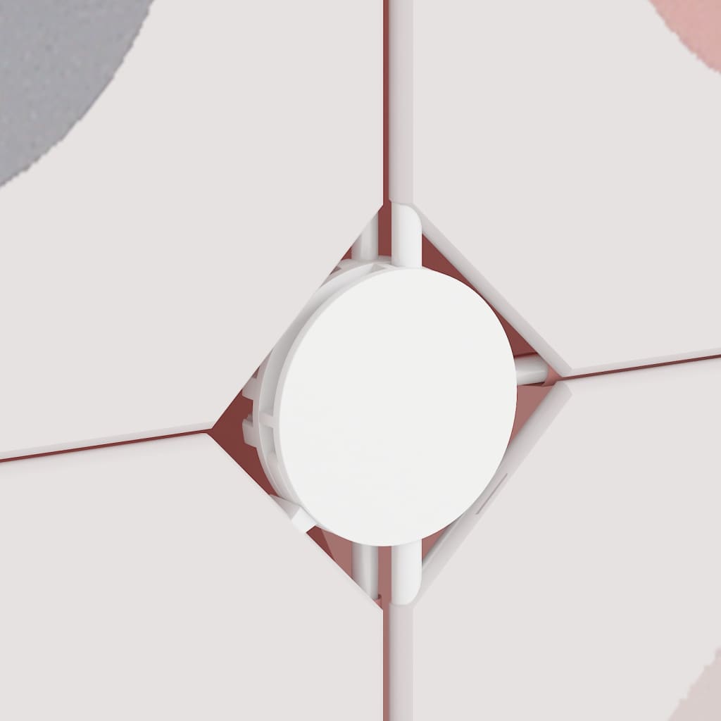 Scaffale Portaoggetti per Bambini con 6 Cubi Rosa in PP cod mxl 51698