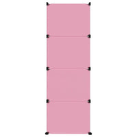 Scaffale Portaoggetti per Bambini con 12 Cubi Rosa in PP cod mxl 48348