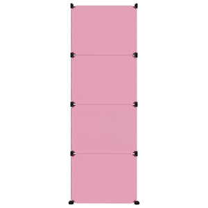 Scaffale Portaoggetti per Bambini con 12 Cubi Rosa in PP cod mxl 48348