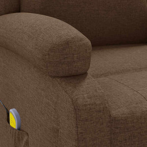 Poltrona Massaggiante Marrone in Tessuto