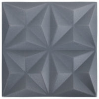 Pannelli Murali 3D 12 pz 50x50 cm Grigi Origami 3 mÂ² cod mxl 9586