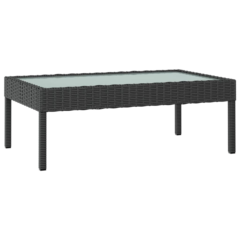 Set Divani da Giardino 8 pz con Cuscini in Polyrattan Nero 3095961