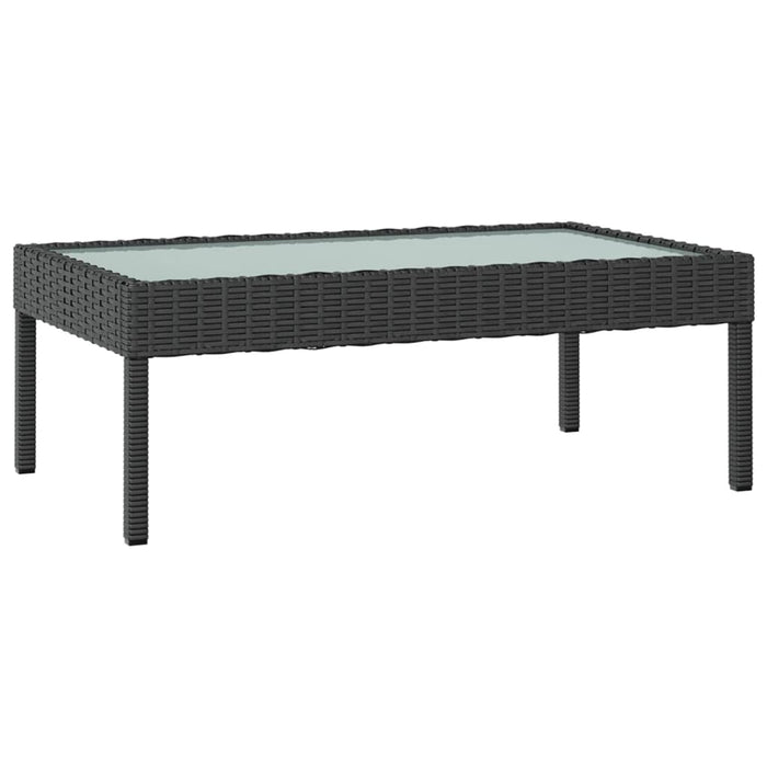 Set Divani da Giardino 8 pz con Cuscini in Polyrattan Nero 3095961