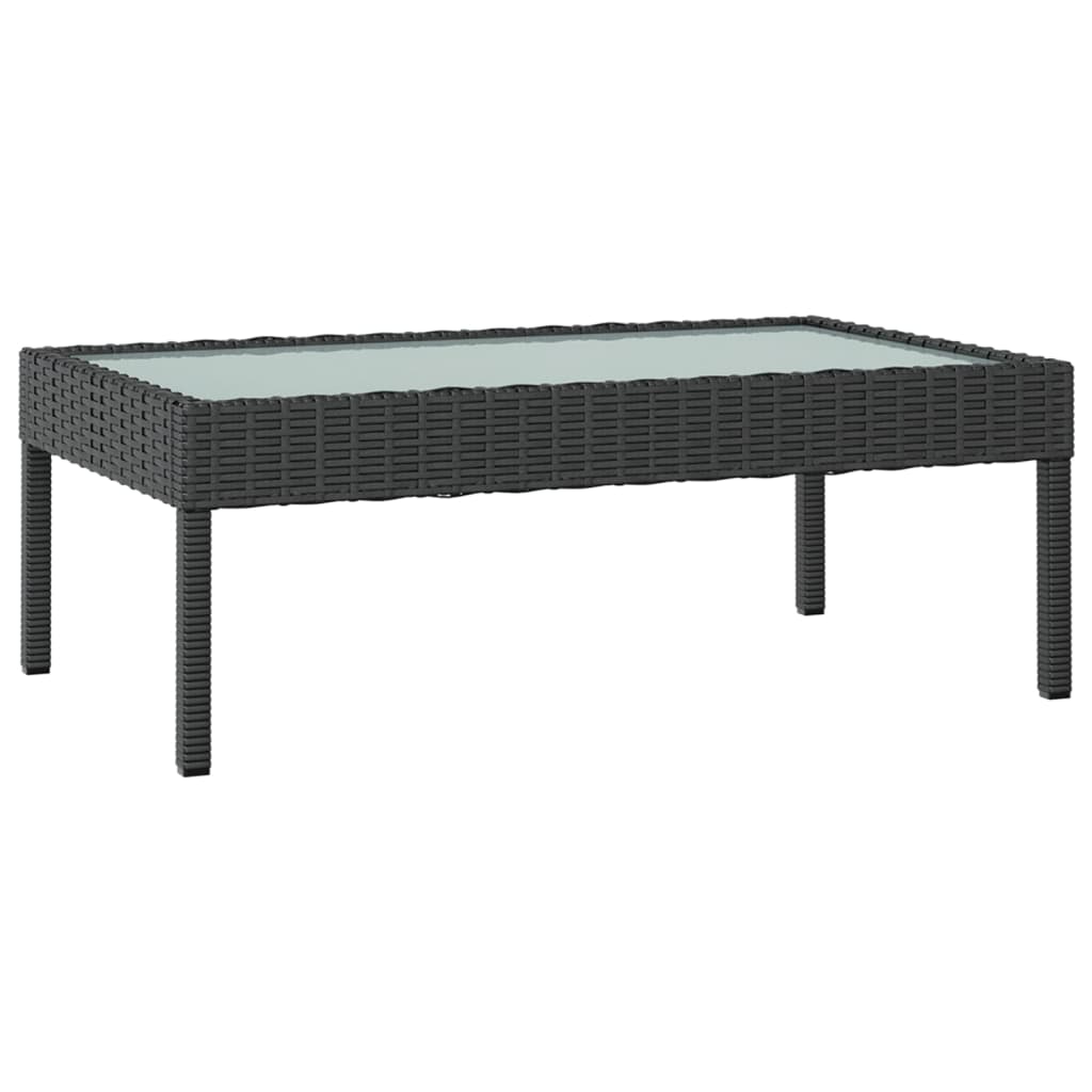 Set Divani da Giardino 16 pz con Cuscini in Polyrattan Nero 3095962