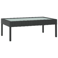 Set Divani da Giardino 16 pz con Cuscini in Polyrattan Nero 3095962