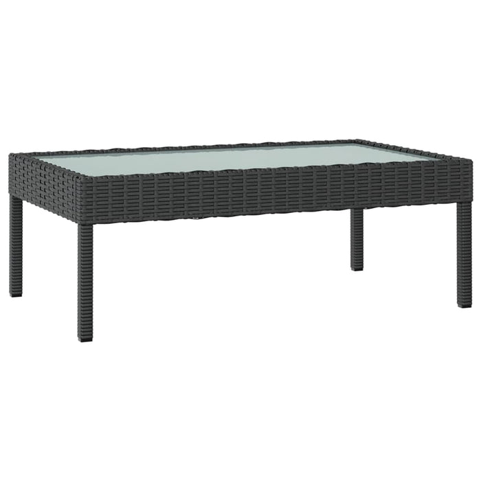 Set Divani da Giardino 16 pz con Cuscini in Polyrattan Nero 3095962