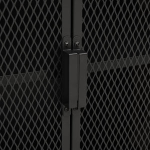 Armadietti 2 pz Marrone Rustico 72x36x82 cm Metallo e MDF 3095969