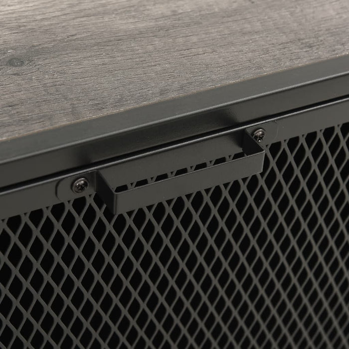 Armadi Portaoggetti 2 pz Grigi 72x36x82 cm Metallo e MDF 3095972