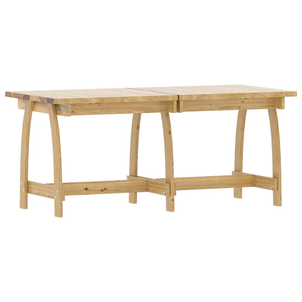 Set da Pranzo da Giardino 3 pz in Legno di Pino Impregnato cod mxl 41694