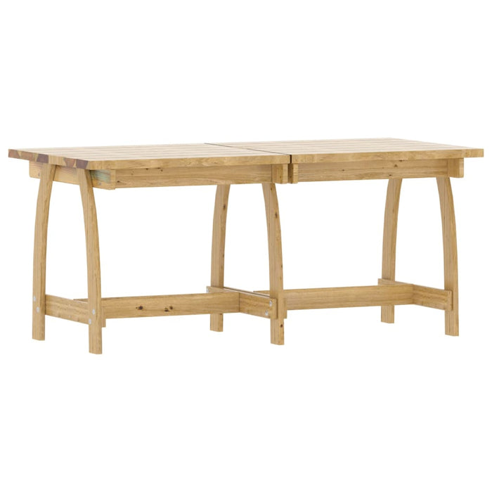 Set da Pranzo da Giardino 3 pz in Legno di Pino Impregnato cod mxl 41694