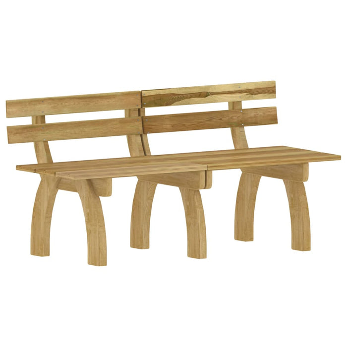 Set da Pranzo da Giardino 3 pz in Legno di Pino Impregnato cod mxl 41694