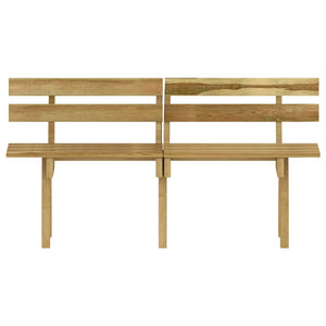 Set da Pranzo da Giardino 3 pz in Legno di Pino Impregnato cod mxl 41694